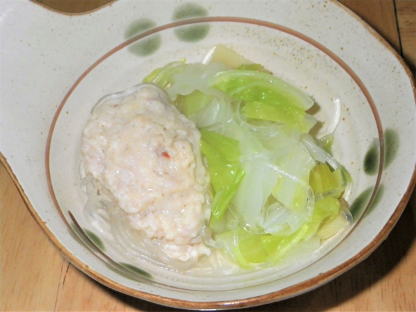 白菜と鶏団子のとろとろ煮