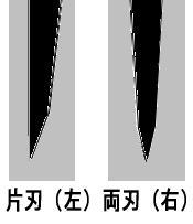 包丁の片刃と両刃