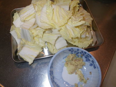白菜の生姜焼き