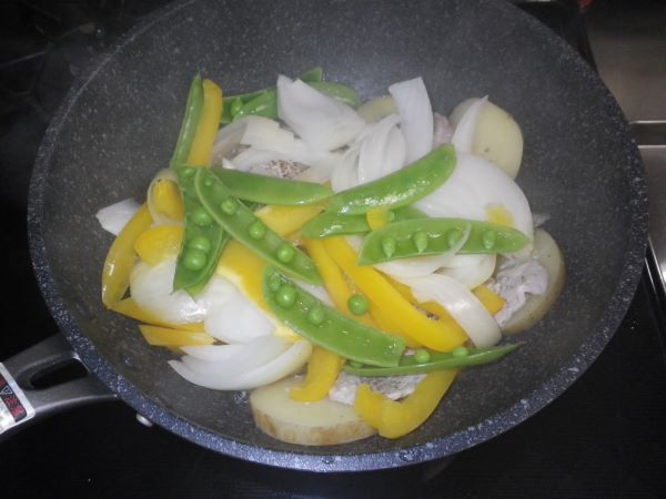 豚肉と野菜のホットサラダ