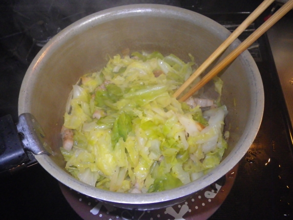 豚バラ肉の野菜炒め