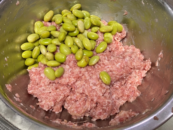 あやみどり豆の焼きシューマイ