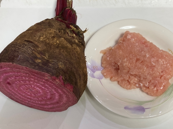 ビーツのはさみ揚げ